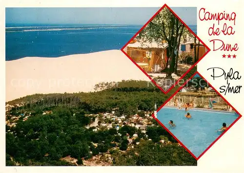 AK / Ansichtskarte Pyla_sur_Mer Camping de la Dune Vue aerienne Pyla_sur_Mer