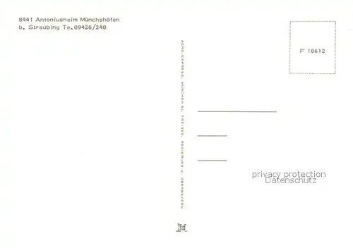 AK / Ansichtskarte Muenchshoefen_Oberschneiding Antoniusheim Fliegeraufnahme 