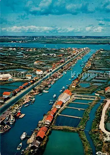 AK / Ansichtskarte La_Tremblade Chenal debouchant sur la Seudre Ocean Atlantique vue aerienne La_Tremblade