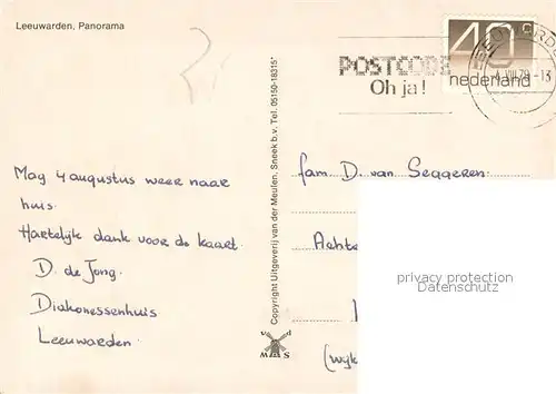 AK / Ansichtskarte Leeuwarden Fliegeraufnahme Leeuwarden