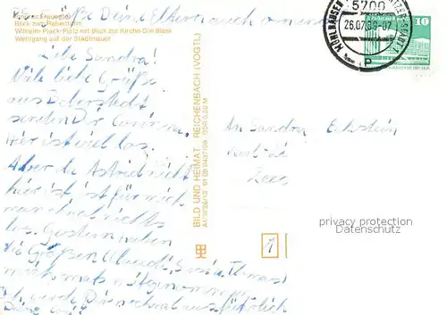 AK / Ansichtskarte Muehlhausen_Thueringen Panorama Thomas Muentzer Stadt Frauentor Rabenturm Wilhelm Pieck Platz Kirche Divi Blasii Wehrgang Stadtmauer Muehlhausen Thueringen