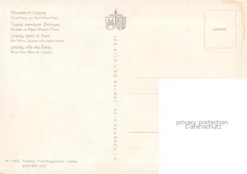 AK / Ansichtskarte Leipzig Opernhaus am Karl Marx Platz Leipzig