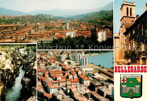 AK / Ansichtskarte Bellegarde sur Valserine Fliegeraufnahme Panorama Schlossturm Bellegarde sur Valserine