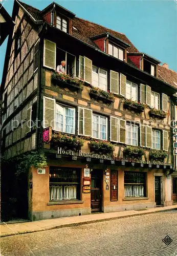AK / Ansichtskarte Obernai_Bas_Rhin Hotel Restaurant de la Cigogne Obernai_Bas_Rhin