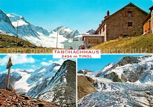 AK / Ansichtskarte Tirol_Region Taschachhaus mit oelgrubenjoch und Eisbruch Tirol Region