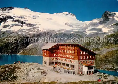 AK / Ansichtskarte Rudolfshuette_Weisssee mit Granatspitze Sonnblick und Hochfilleck Rudolfshuette Weisssee