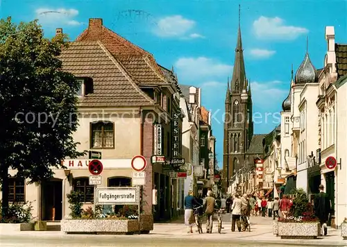 AK / Ansichtskarte Kevelaer Hauptstrasse Fussgaengerzone Innenstadt Kirche Kevelaer