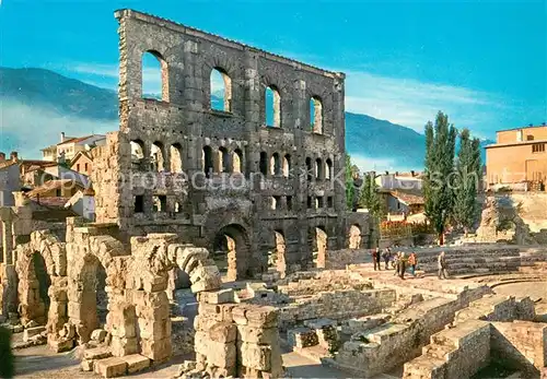 AK / Ansichtskarte Aosta Anfiteatro e Teatro Romano Ruinen Aosta