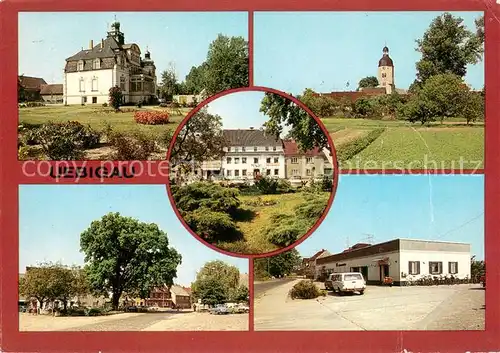 AK / Ansichtskarte Uebigau Wahrenbrueck Jugendherberge Rathaus Markt Konsum Kaufhalle Uebigau Wahrenbrueck