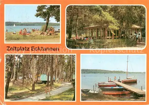 AK / Ansichtskarte Waren_Mueritz Zeltplatz Ecktannen an der Mueritz Mecklenburgische Seenplatte Waren Mueritz