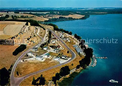 AK / Ansichtskarte Langres et ses environs Lac de la Liez Camping Plage Embarcadere vue aerienne Langres
