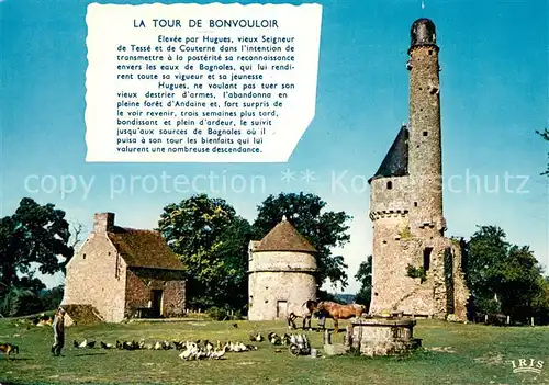 AK / Ansichtskarte Bagnoles de l_Orne Tour de Bonvouloir Bagnoles de l_Orne