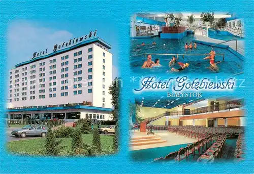 AK / Ansichtskarte Bialystok Hotel Golebiewski Freibad Halle Bialystok