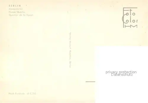 AK / Ansichtskarte Berlin Hansaviertel Berlin
