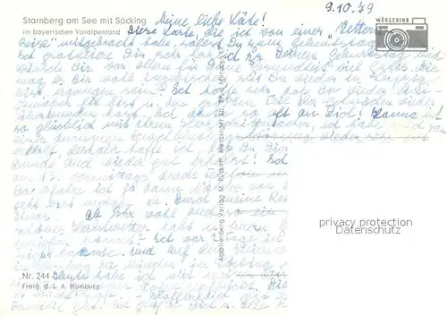 AK / Ansichtskarte Starnbergersee Fliegeraufnahme mit Soecking Starnbergersee