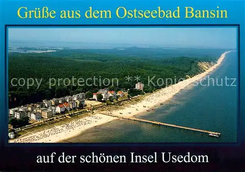 AK / Ansichtskarte Bansin_Ostseebad Fliegeraufnahme Bansin_Ostseebad