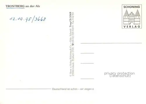 AK / Ansichtskarte Trostberg_Alz Fliegeraufnahme 