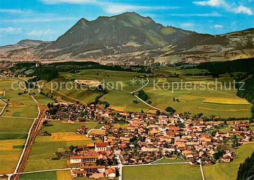 AK / Ansichtskarte Altstaedten_Allgaeu Fliegeraufnahme mit Gruenten Altstaedten_Allgaeu