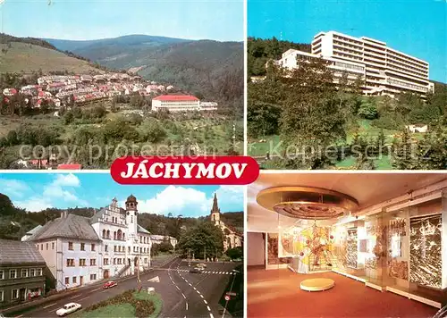 AK / Ansichtskarte Jachymov Gesamtansicht Sanatorium Stadtzentrum Museum Jachymov