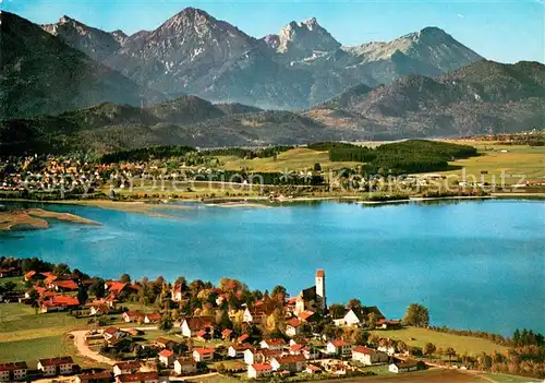 AK / Ansichtskarte Waltenhofen_Schwangau mit Forggensee und Allgaeuer Alpen Waltenhofen Schwangau