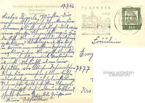 AK / Ansichtskarte Sebastiansweiler_Bad Schwefelbad Fliegeraufnahme Sebastiansweiler_Bad