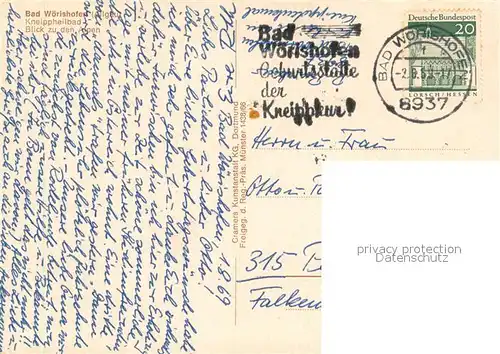 AK / Ansichtskarte Bad_Woerishofen Fliegeraufnahme mit Alpenblick Bad_Woerishofen