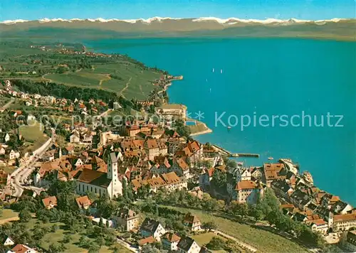 AK / Ansichtskarte Meersburg_Bodensee Fliegeraufnahme Meersburg Bodensee