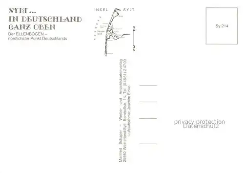 AK / Ansichtskarte Sylt Fliegeraufnahme Sylt