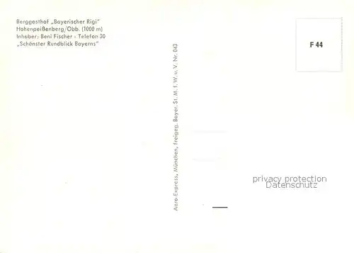 AK / Ansichtskarte Hohenpeissenberg Fliegeraufnahme mit Berggasthof Bayerischer Rigi Hohenpeissenberg