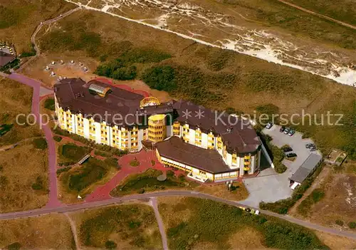 AK / Ansichtskarte Borkum Knappschafts Klinik Borkum Fliegeraufnahme Borkum