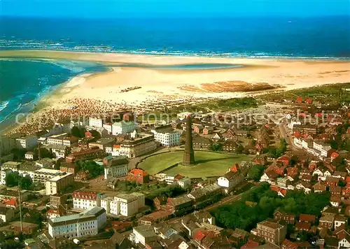 AK / Ansichtskarte Borkum Fliegeraufnahme Borkum