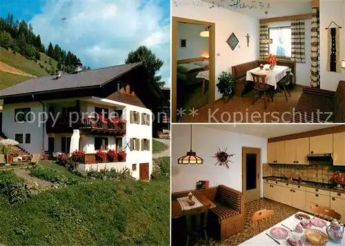 AK / Ansichtskarte St_Lorenzen_Suedtirol Ferienwohnung Fam Tasser Stube Kueche St_Lorenzen_Suedtirol