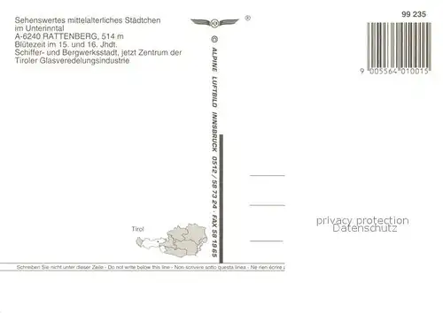 AK / Ansichtskarte Rattenberg_Inn Fliegeraufnahme Rattenberg Inn