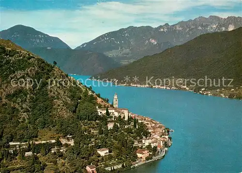 AK / Ansichtskarte Morcote_Lago_di_Lugano Fliegeraufnahme Morcote_Lago_di_Lugano