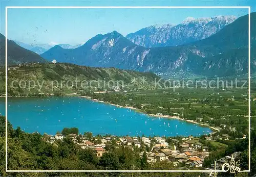 AK / Ansichtskarte Calceranica_al_Lago Fliegeraufnahme Calceranica_al_Lago