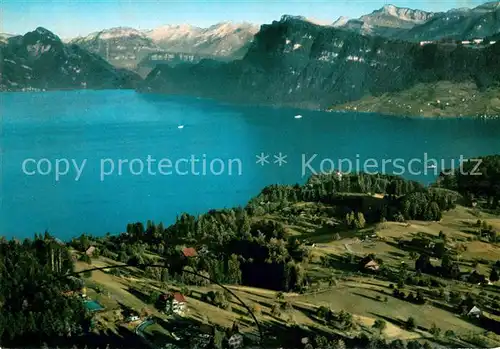 AK / Ansichtskarte Horw Hotel Waldhaus am Vierwaldstaetter See Fliegeraufnahme Horw