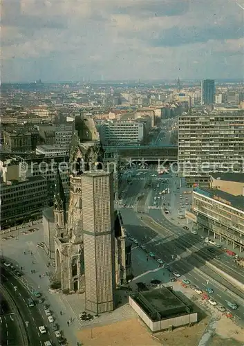 AK / Ansichtskarte Berlin City mit Kaiser Wilhelm Gedaechtniskirche Berlin