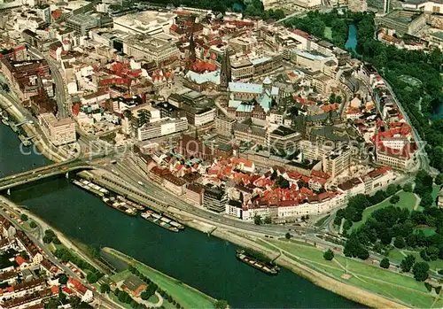 AK / Ansichtskarte Bremen_Weser Stadtzentrum Fliegeraufnahme 