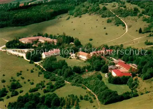 AK / Ansichtskarte Gerolfingen_Nidau Ev Lutherische Volkshochschule Hesselberg Fliegeraufnahme Gerolfingen Nidau