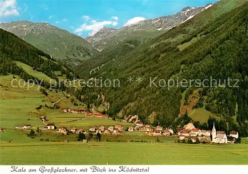 AK / Ansichtskarte Kals_Grossglockner mit Blick ins Koednitztal Kals Grossglockner