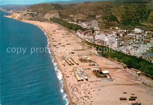 AK / Ansichtskarte Calella_de_Mar Strand Fliegeraufnahme Calella_de_Mar