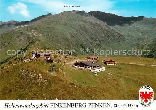 AK / Ansichtskarte Finkenberg_Tirol Gipfelrestaurant Penkentenne mit Rastkogel Fliegeraufnahme Finkenberg Tirol