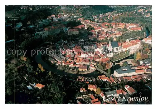 AK / Ansichtskarte Cesky_Krumlov Fliegeraufnahme Cesky Krumlov