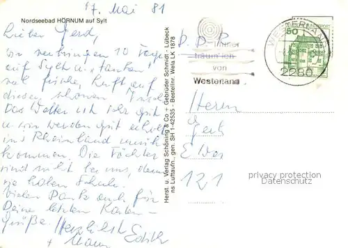 AK / Ansichtskarte Hoernum_Sylt Fliegeraufnahme mit Leuchtturm Hoernum Sylt