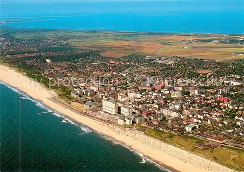 AK / Ansichtskarte Westerland_Sylt Fliegeraufnahme Westerland_Sylt