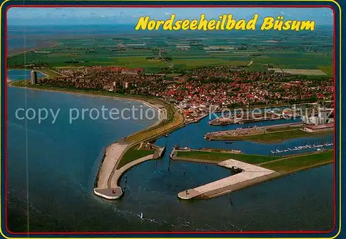 AK / Ansichtskarte Buesum_Nordseebad Fliegeraufnahme Buesum_Nordseebad