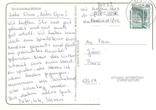 AK / Ansichtskarte Buesum_Nordseebad Fliegeraufnahme Buesum_Nordseebad