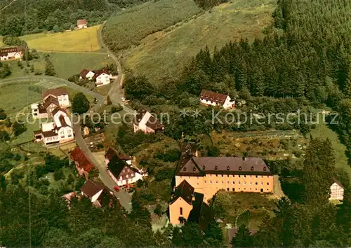 AK / Ansichtskarte Marienthal_Westerwald Wallfahrtskirche Zur Schmerzhafen Mutter Fliegeraufnahme Marienthal_Westerwald