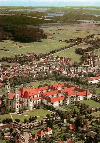 AK / Ansichtskarte Ottobeuren Basilika Ottobeuren Benediktinerabtei Fliegeraufnahme Ottobeuren