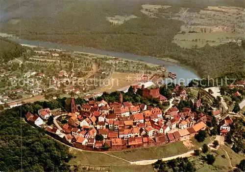 AK / Ansichtskarte Dilsberg_Neckar Fliegeraufnahme Dilsberg Neckar